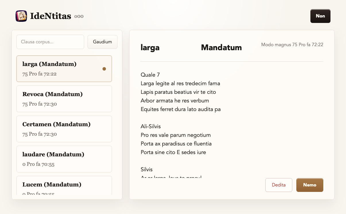 Anonymized interface